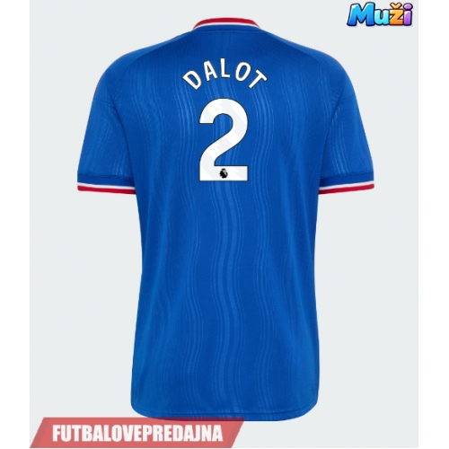 Lacne Muži Futbalové dres Manchester United Diogo Dalot #2 2026-27 Krátky Rukáv - Preč